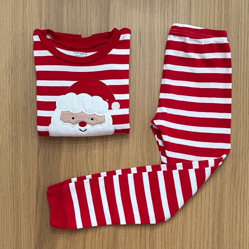 Carter’s, Just One You, Kid’s 2-pieces Christmas cotton Pajama set, size 5